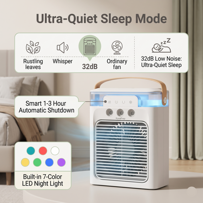 Mini Climatiseur Portable & Humidificateur 3-en-1